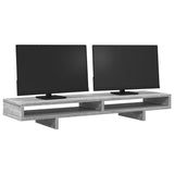 Vidaxl monitorstandaard 100x27x15 cm bewerkt hout grijs sonoma eiken