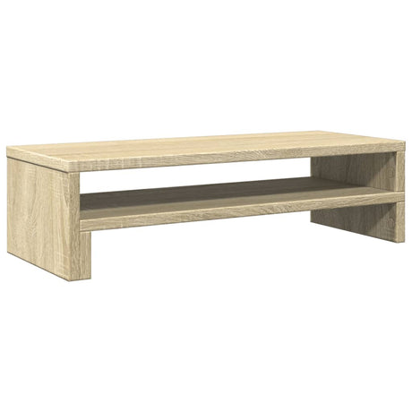 VidaXL Monitorstandaard 54x22x15 cm bewerkt hout sonoma eikenkleurig