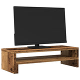 VidaXL Monitorstandaard 54x22x15 cm bewerkt hout oud houtkleurig