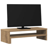 Vidaxl monitorstandaard 54x22x15 cm bewerkt hout artisanaal eikenkleur
