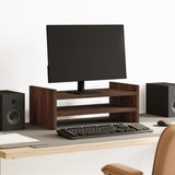 Vidaxl monitorstandaard 50x27x20 cm bewerkt hout bruin eikenkleurig