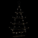 Vidaxl kerstdecoratie kerstboom 140 cm metaal zwart