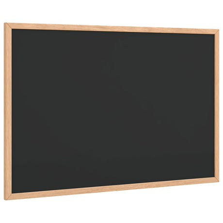 Vidaxl krijtbord met massief grenenhouten frame zwart 60x40 cm
