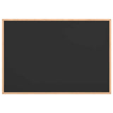Vidaxl krijtbord met massief grenenhouten frame zwart 80x55 cm