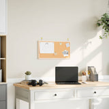 Vidaxl kurkbord met massief grenenhouten frame 60x30 cm