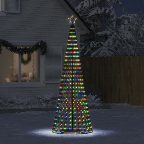 Vidaxl led-kerstboom 475 leds kleurrijk 247 cm