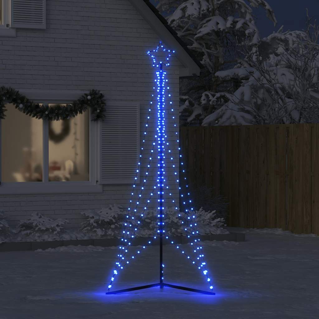 Vidaxl led-kerstboom 483 leds 240 cm blauw