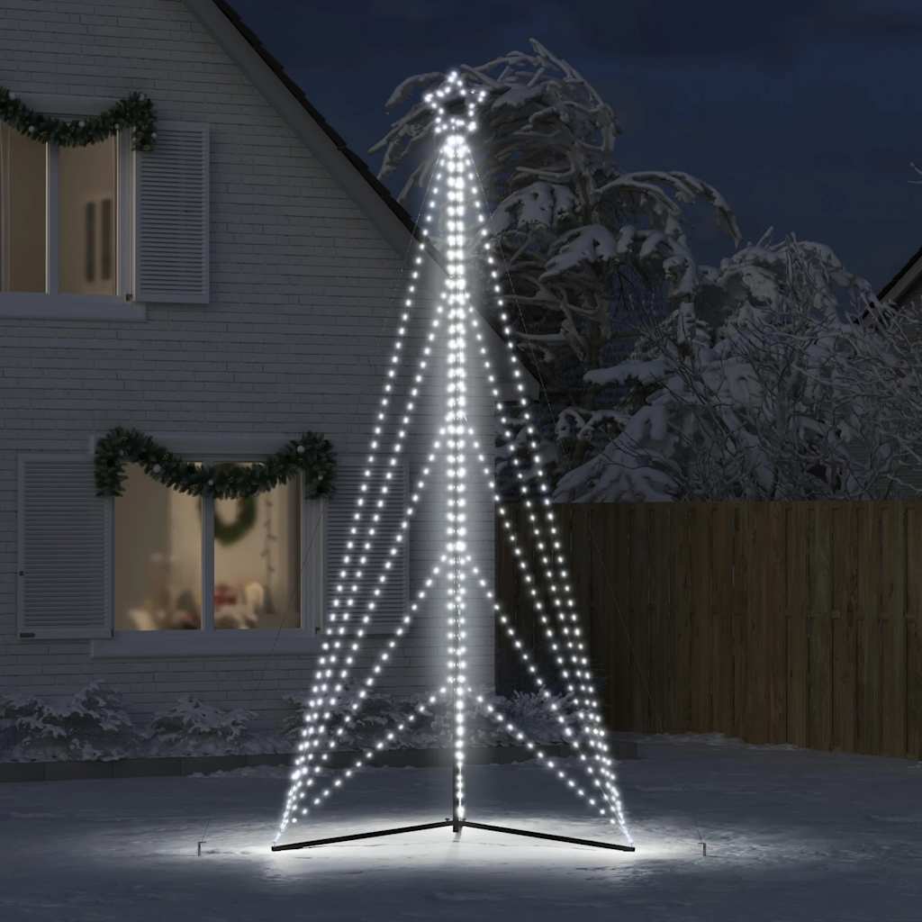 Vidaxl led-kerstboom 615 leds koud wit 404,5 cm