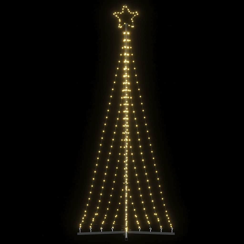 Vidaxl led-kerstboom 447 leds warm wit 249 cm