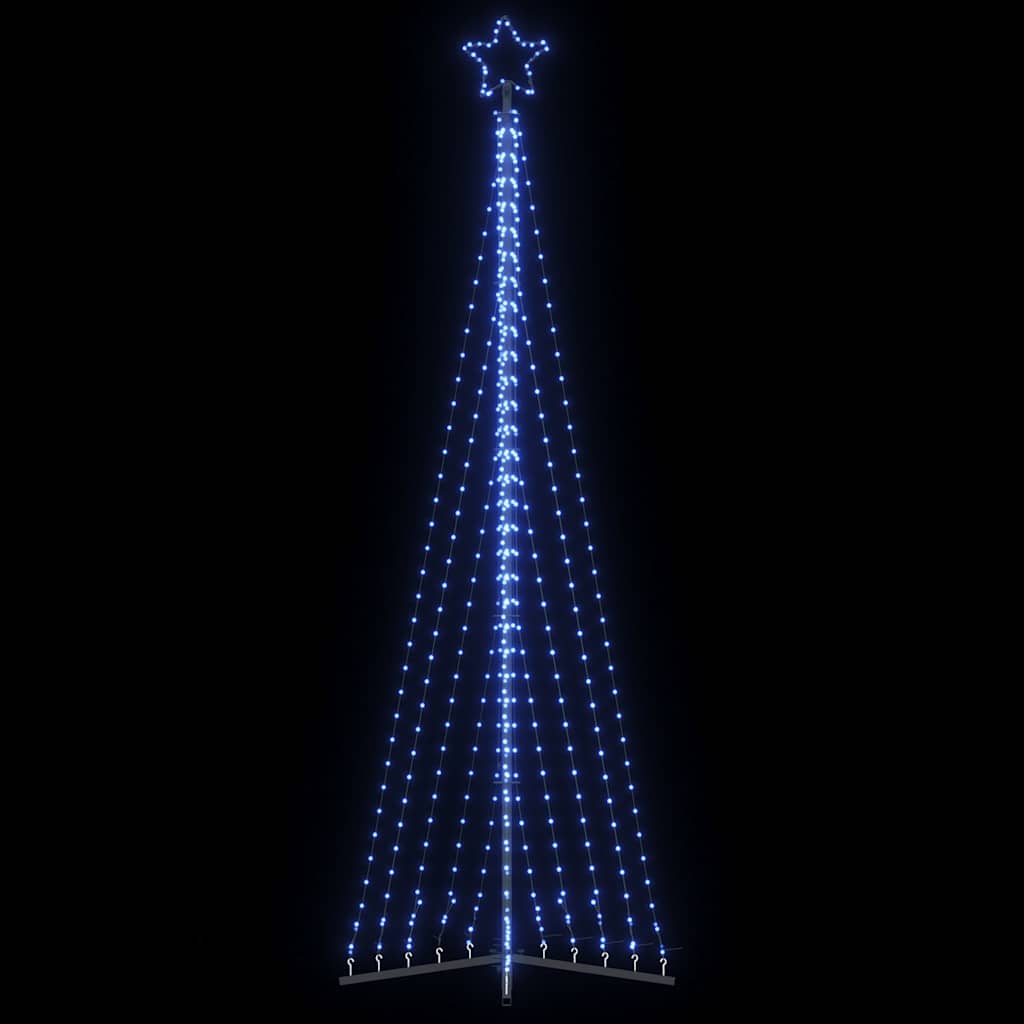 Vidaxl led-kerstboom 495 leds 300,5 cm blauw