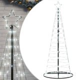 Vidaxl led-kerstboom 200 leds koud wit 180 cm