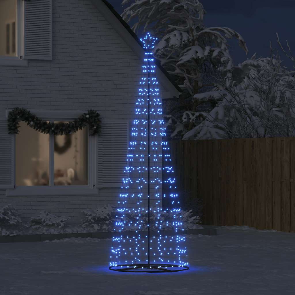 Vidaxl led-kerstboom 550 leds 304 cm blauw