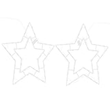 Vidaxl kerstverlichting ster silhouet 2 st 50 leds warm wit