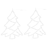 Vidaxl kerstverlichting kerstboom silhouet 2 st 50 leds warm wit
