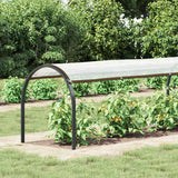 Vidaxl plantenafdekking met zeilringen 1x8 m polyethyleen