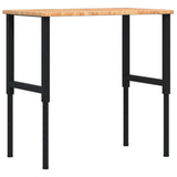 Vidaxl werkbank rechthoek 100x60x(71,5-98) cm eikenhout lichtbruin