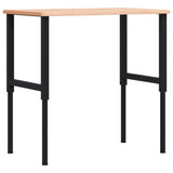 Vidaxl werkbank rechthoekig 100x60x(71,5-98) cm massief beukenhout