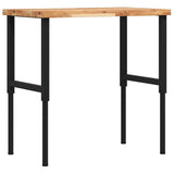 Vidaxl werkbank rechthoekig 100x60x(73-99,5) cm massief acaciahout