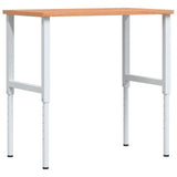 Vidaxl werkbank rechthoekig 100x60x(71,5-98) cm massief beukenhout