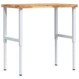 Vidaxl werkbank rechthoekig 100x60x(73-99,5) cm massief acaciahout