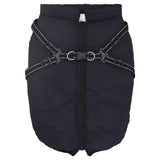 Vidaxl hondenjas met harnas waterdicht reflecterend marineblauw l48