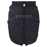Vidaxl hondenjas met harnas waterdicht reflecterend marineblauw l52