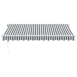Vidaxl luifel automatisch uittrekbaar 350x250 cm antracietkleur en wit
