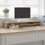Vidaxl monitorstandaard artisan eikenhout 100x24x13 cm