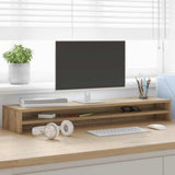Vidaxl monitorstandaard artisan eikenhout 100x24x13 cm