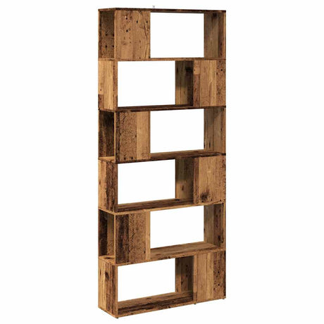 Vidaxl boekenkast kamerscherm 80x24x186 cm oud houtkleurig