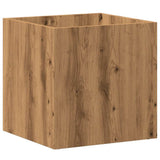 Vidaxl plantenbak 40x40x40 cm bewerkt hout artisanaal eikenkleur