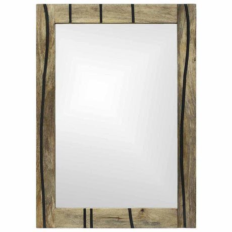 Vidaxl badkamer spiegel met spiegel bruin 70 x 50 x 2,5 cm