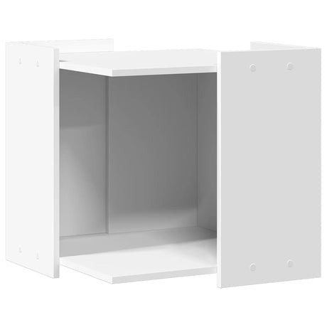 Vidaxl kattenbakkast 53x53x51 cm bewerkt hout wit