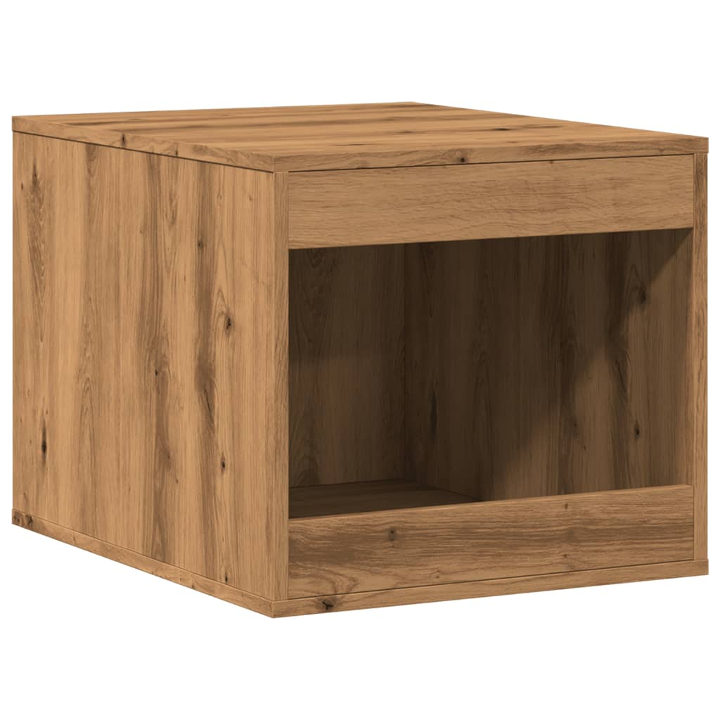 Vidaxl kattenbakkast 47x59x42 cm bewerkt hout artisanaal eikenkleurig