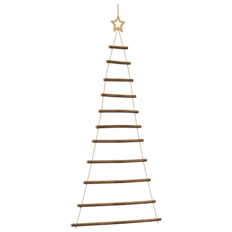 Vidaxl hangende kerstboom met topster 74x150 cm natuurlijke tak
