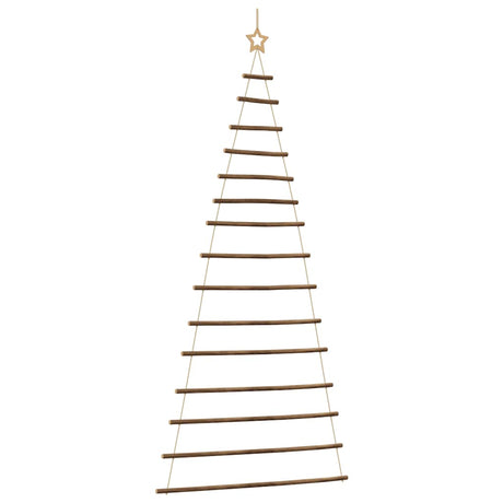 Vidaxl hangende kerstboom met topster 100x210 cm natuurlijke tak