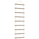 Vidaxl wanddecoratie laddervormig 50x150 cm naturel tak