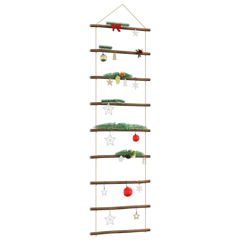 Vidaxl wanddecoratie laddervormig 50x150 cm naturel tak