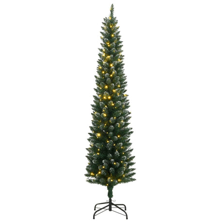 Vidaxl kunstkerstboom smal met 150 led's 120 cm