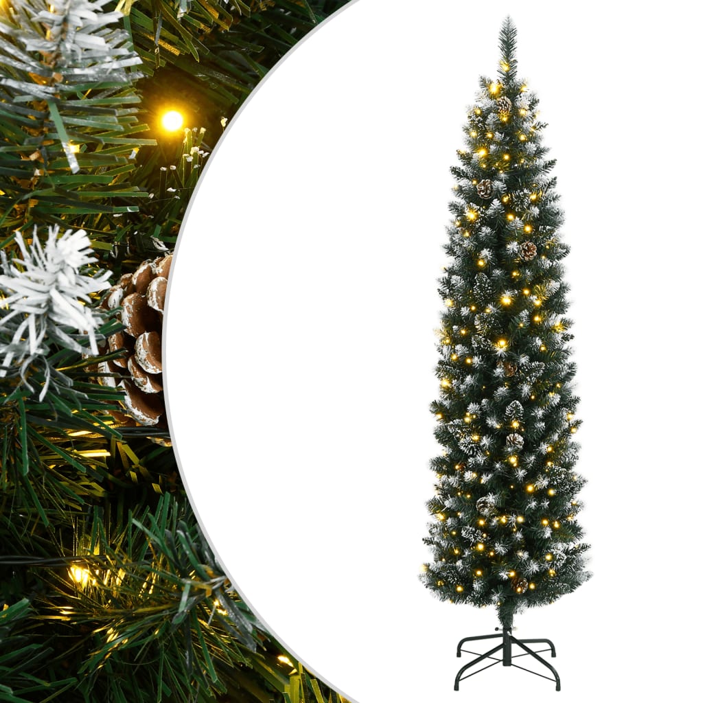 VidaXL Kunstkerstboom smal met 150 LED's 150 cm