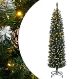 VidaXL Kunstkerstboom smal met 300 LED's 180 cm