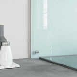 Vidaxl spatschermen keuken 2 st 70x40 cm gehard glas wit