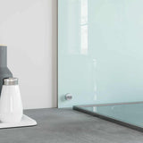 Vidaxl spatschermen keuken 2 st 70x50 cm gehard glas wit