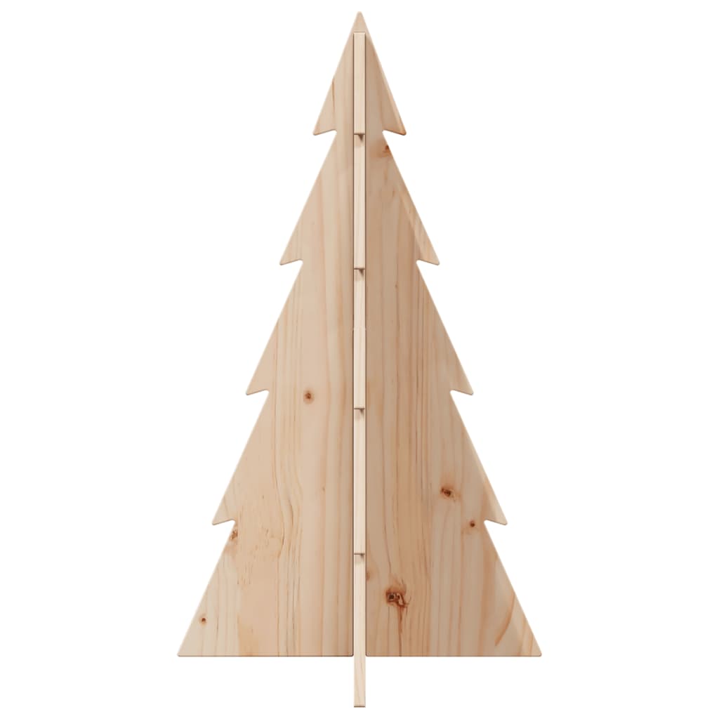 Vidaxl kerstdecoratie kerstboom 80 cm massief grenenhout