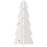 Vidaxl kerstdecoratie kerstboom 49 cm massief grenenhout wit