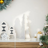 Vidaxl kerstdecoratie kerstboom 49 cm massief grenenhout wit