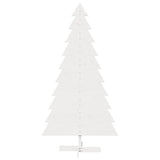 Vidaxl kerstdecoratie kerstboom 180 cm massief grenenhout wit