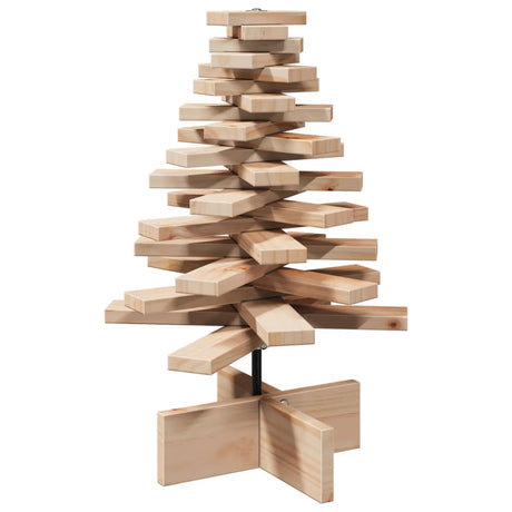 Vidaxl kerstdecoratie kerstboom 60 cm massief grenenhout
