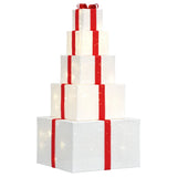 Vidaxl kerstdecoratie geschenkdoos 250 led's warm wit