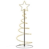 Vidaxl led-kerstboom 80 leds warm wit 120 cm